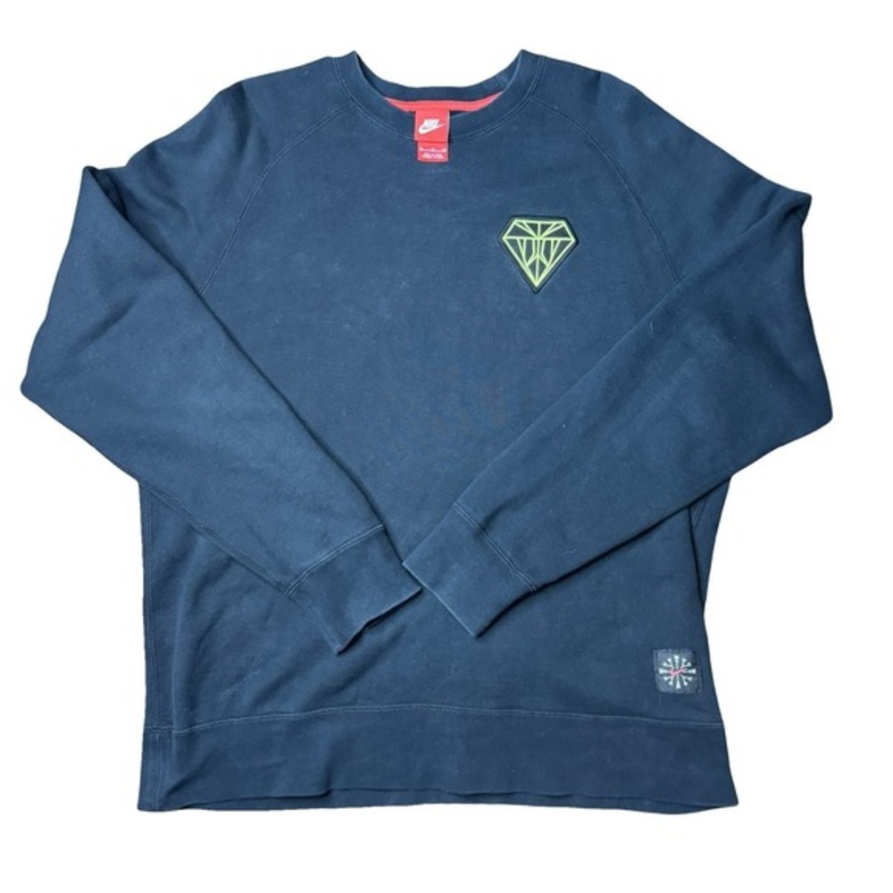 Nike Kobe Bryant Diamond Crewneck Sweatshirt XL Navy Mamba‎ Sheath Logo Rare